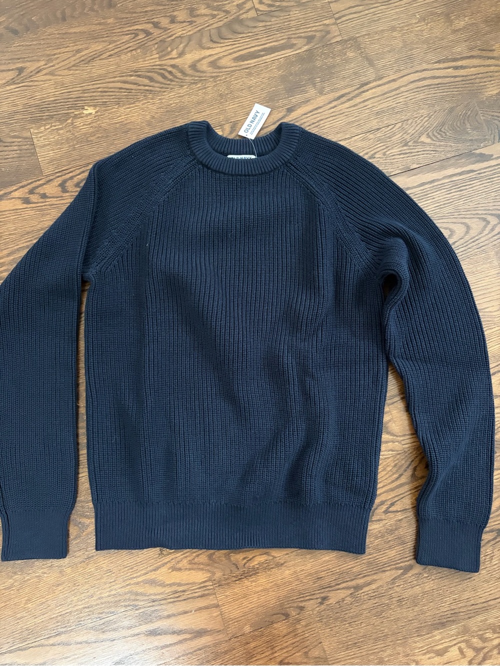 Old Navy Men’s Navy Blue Ribbed Crewneck Sweater Size Small NWT $50 Retail